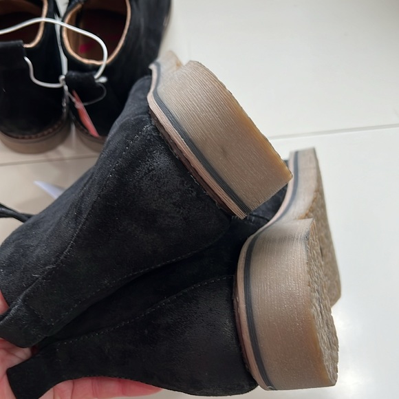 New!! Comfortiva Align Rebeca Full Suede Leather Size Zip Ankle Chuka Black Boot - Picture 12 of 16